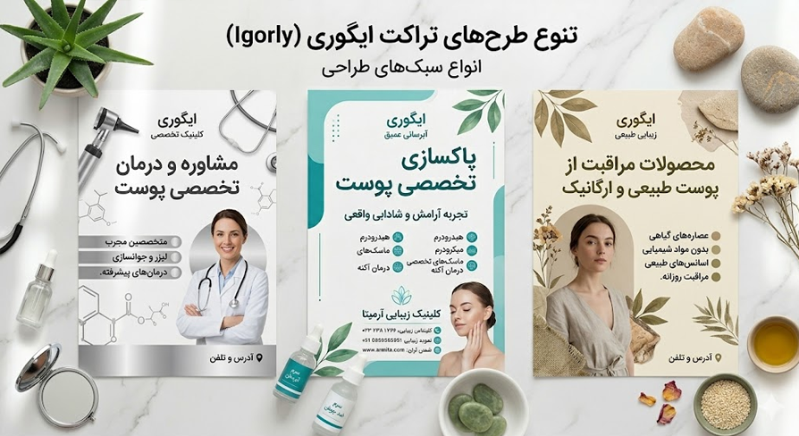 سه سبک مختلف تراکت فشیال پوست