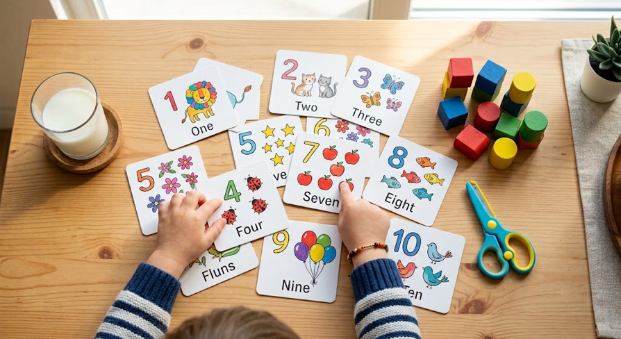 فلش کارت اعداد انگلیسی