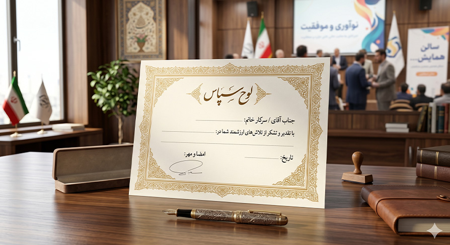 لوح تقدیر خام و بدون متن
