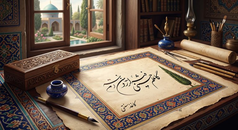 نقش خطاطی در آگهی ترحیم