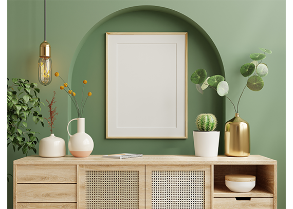  موکاپ قاب عکس روی دیوار  20
