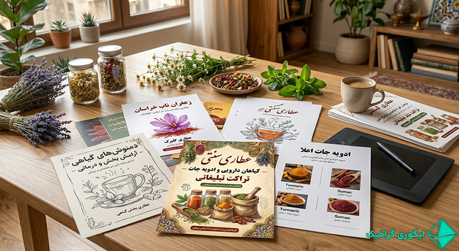 طرح تراکت لایه باز و آماده و چاپ آن