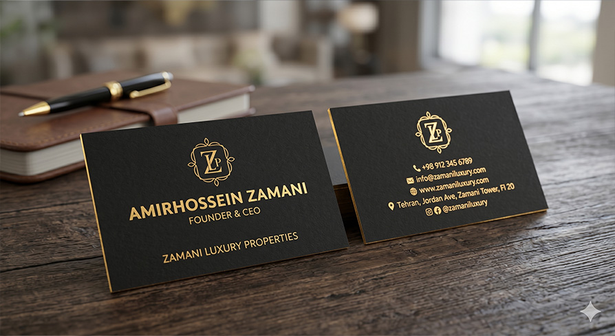 کارت ویزیت لایه باز