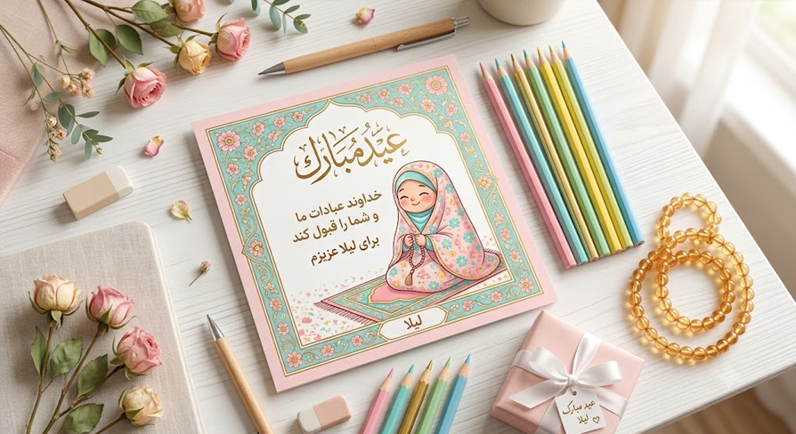 طراحی ویژه کارتهای دخترانه برای مدارس ابتدایی